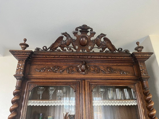 Image 1 of Mobile da caccia antico francese (rovere) – stile Enrico II – ca. 1880