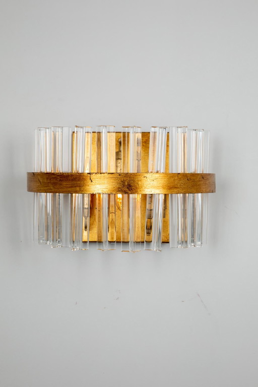 Luxury Glass Wall Lamp With Gold