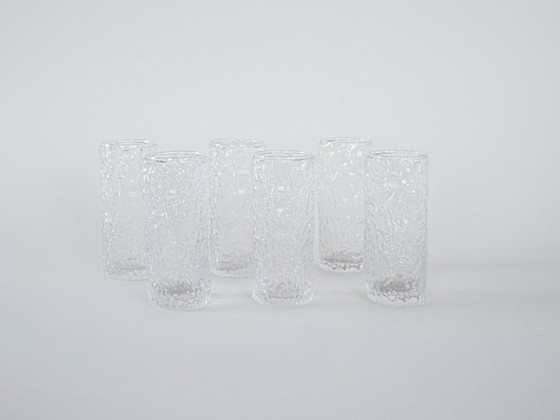 Image 1 of Set di sei bicchieri, design italiano, anni '70, made in Italy