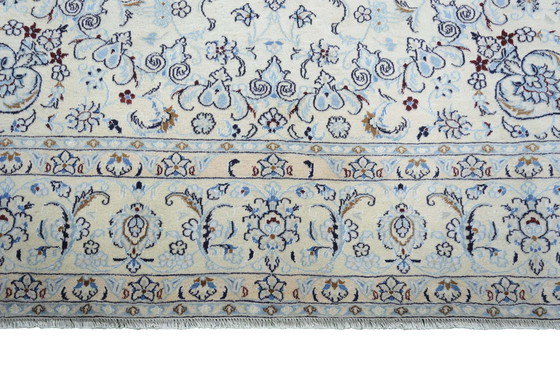 Image 1 of Handgeknoopte Nain 9La met zijde - 348 x 243 cm