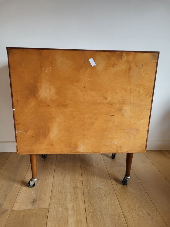 Image 1 of Mobile bar o cassettiera vintage su ruote, anni '60