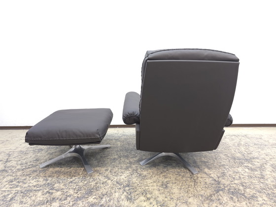 Image 1 of De Sede DS 31 Designersessel Lederhocker Drehsessel Desede Top Braun