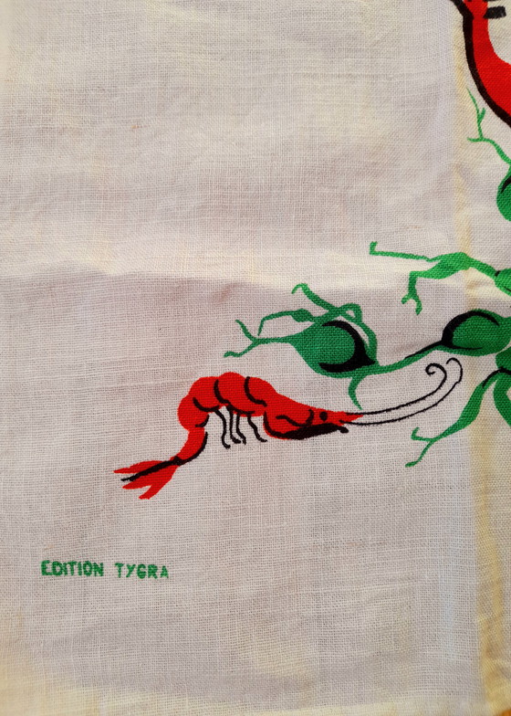 Image 1 of Coppia di strofinacci in cotone Tygra, 1960