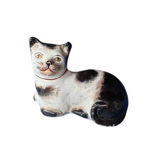 Rare statue de chat en Staffordshire - Angleterre, vers 1860-1880