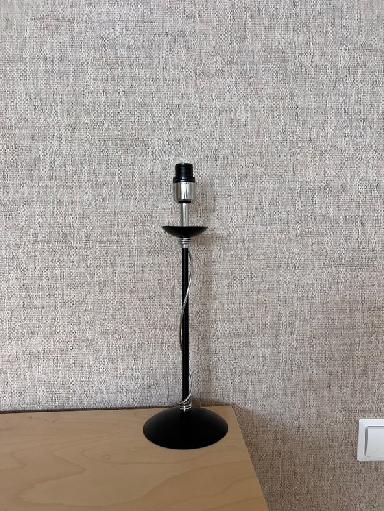 Image 1 of Table lamp black silver chrome twist Massive belgium