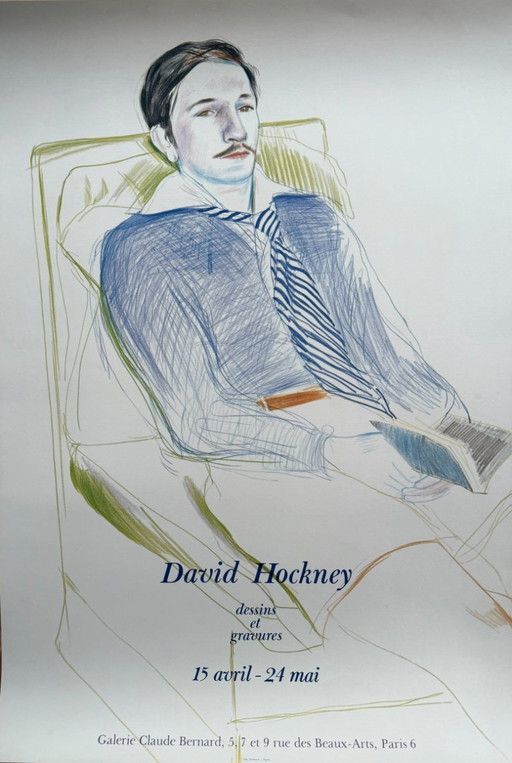 David Hockney (1937-2026), Dessins Et Gravures, 1975, Exhibition Poster