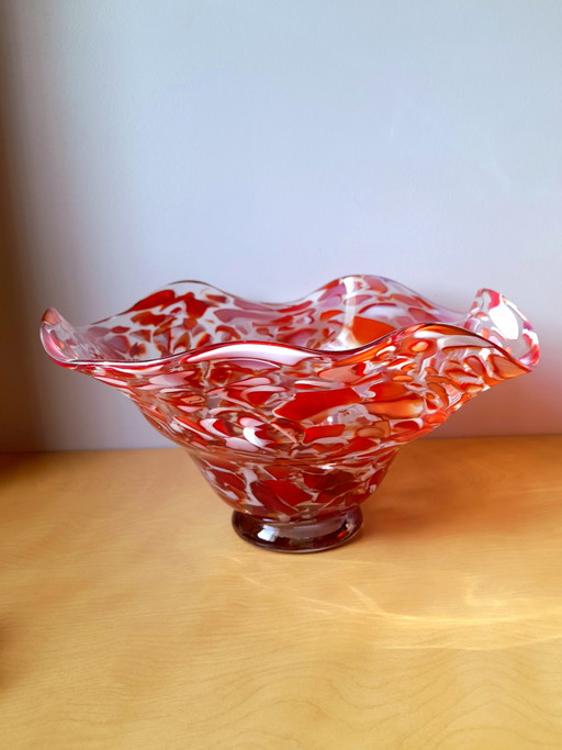 Murano blown glass bowl, 1970