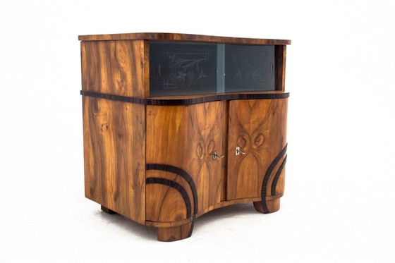 Image 1 of Art Deco glass chest of drawers, Poland, 1950s.