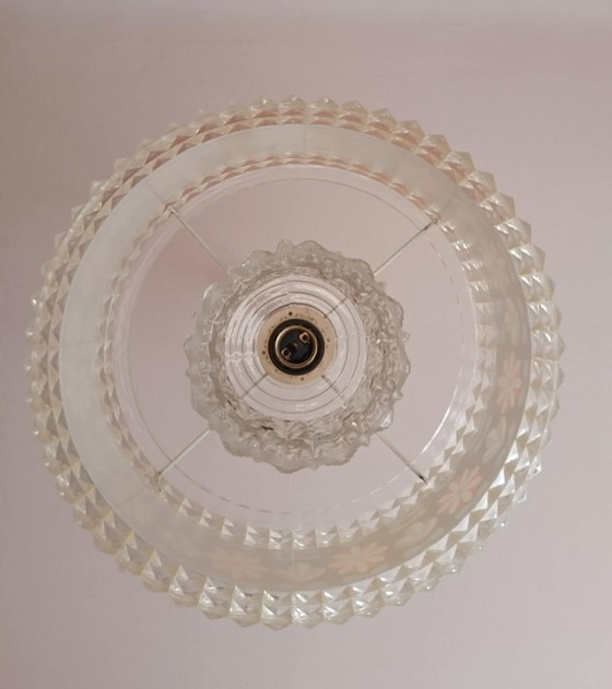 Image 1 of Decorazione vintage anni '70 in plexiglas e fiori appesi