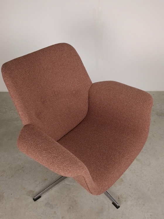 Image 1 of Vintage 60s Topform Tulip armchair | new De Ploeg fabric