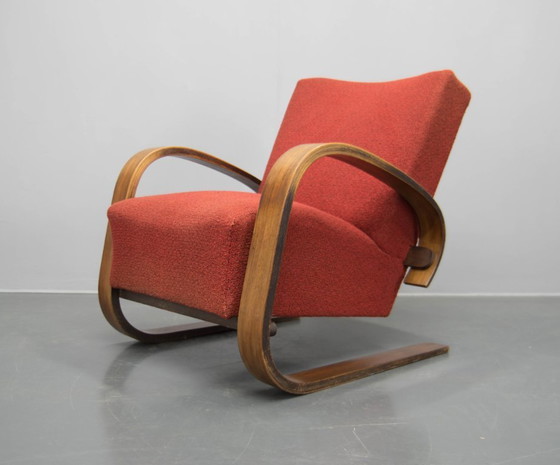 Image 1 of Rare fauteuil de style Alvar Alto par Navratil, années 1930, étiqueté
