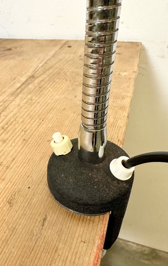 Image 1 of Vintage Chrome Italian Gooseneck Table Lamp, 1960s