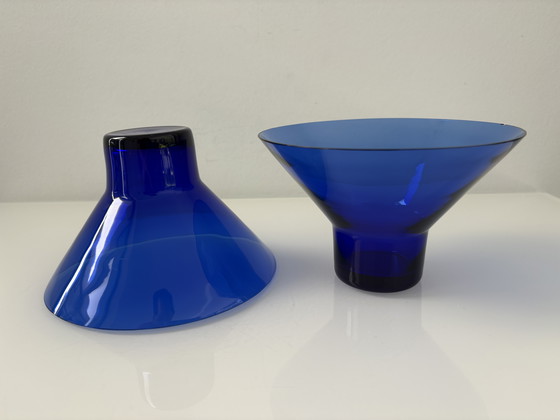 Image 1 of Mid Century Classic martiniglazen in kobaltblauw