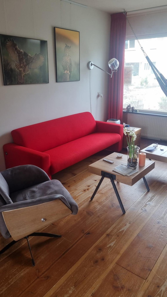 Image 1 of Leolux rotes 3-Sitzer-Sofa