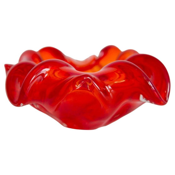 Renato Toso Murano Glas Valet Tray, Rot & Transparent, Italien, 1960er – Dekorative Objekte (photo 4 of 23)