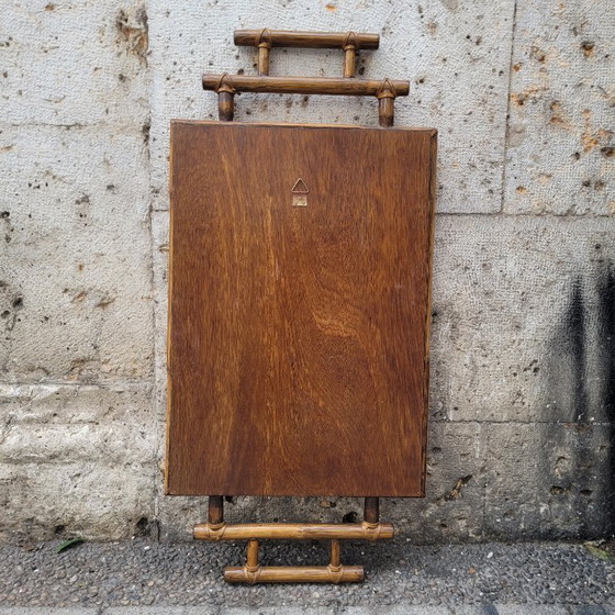 Image 1 of Koloniale spiegel met bamboe frame, 1900 - Frankrijk