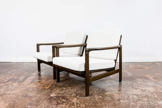 Image 1 of Mid Century Modern Club Chairs B7522 von Zenon Bączyk, Polen, 1960er Jahre, 2 Stück