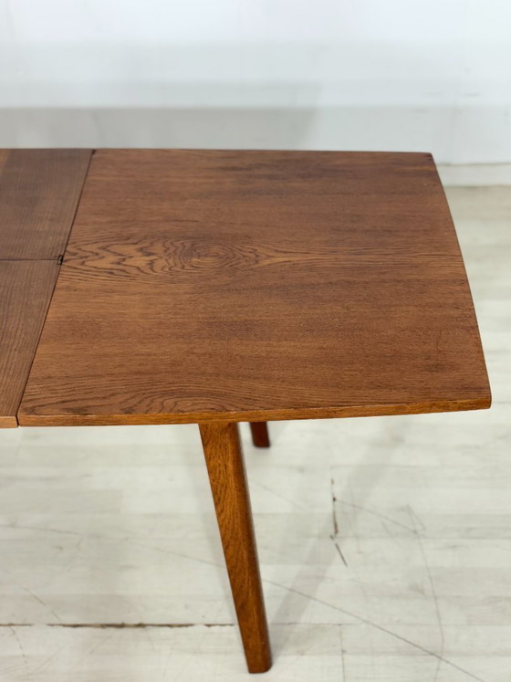 Image 1 of Vintage Dining Table / Mid-Century Extendable and Height-Adjustable Dining Table / 1960s Kitchen Table