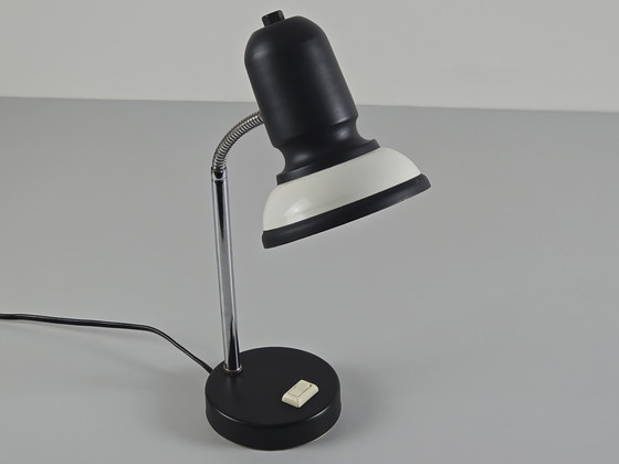 Image 1 of Vintage 1970S Massive Belgium Metal Flexible Gooseneck Desk Lamp