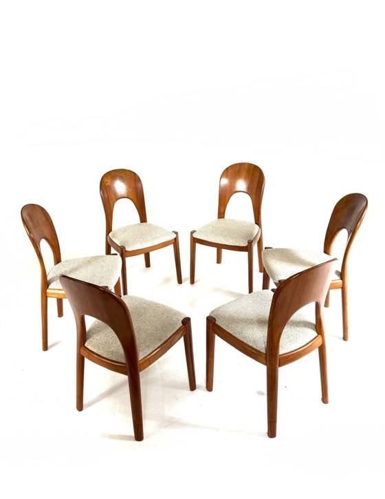 Image 1 of 6x vintage 'Morten chair', Koefoefs Hornslet '70