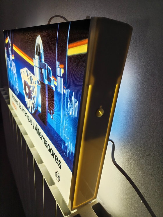 Insegna luminosa vintage BOSCH, Decorazioni murali, Metallo, Plastica, Blu (foto 8 di 10)