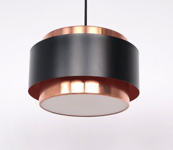 Image 1 of Lampada a sospensione in rame Saturn di Fog e Morup, 1960