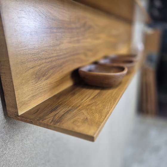 Image 1 of Wilhelm Renz, Walter Wirz vintage wall shelf bookshelf 60's