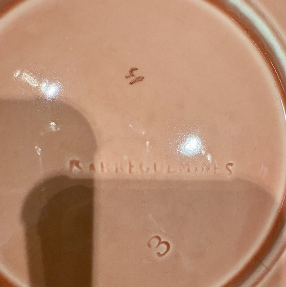 Image 1 of 2 Barbotine-Muschelteller / Austernschalen, ca. 1900