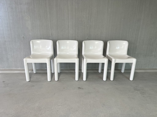 4x Kartell 4875 Chairs by Carlo Bartoli
