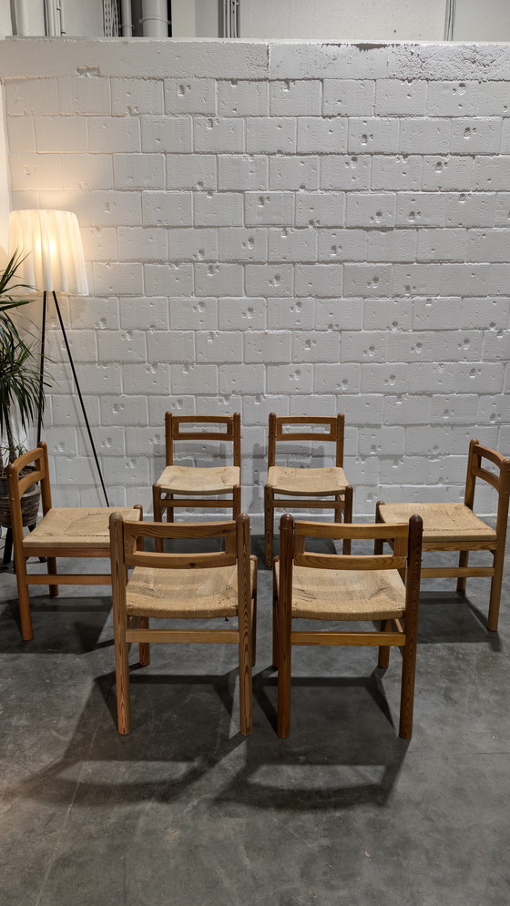 Image 1 of Brutalist Chairs Pinewood And Papercord 