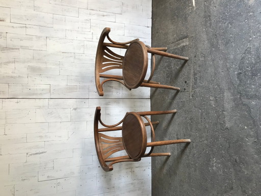 Ensemble de chaises de bistrot de Thonet, années 1930