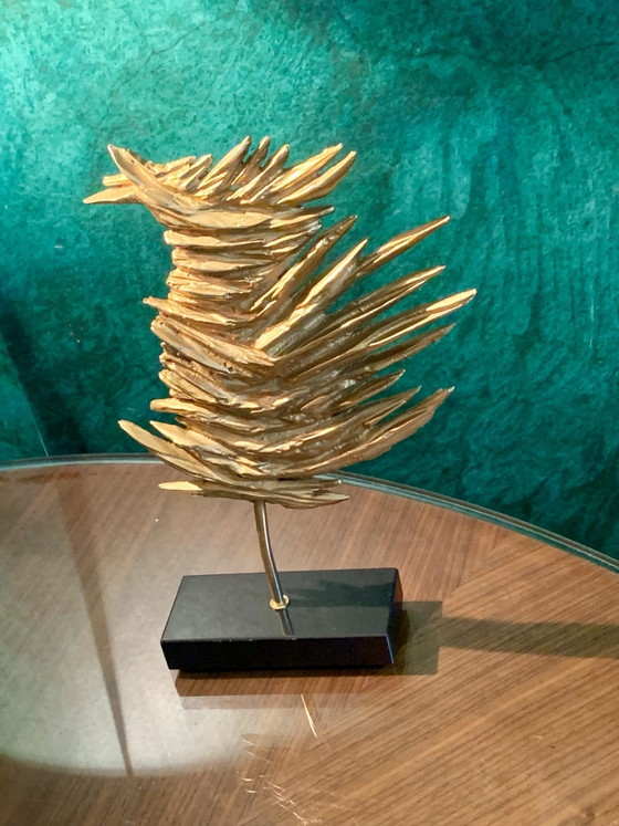 Criniere di Leone - Bronzo/Metallo Oro Fine - Philippe Cheverny (1970) – Sculture, Ottone (photo 2 of 15)