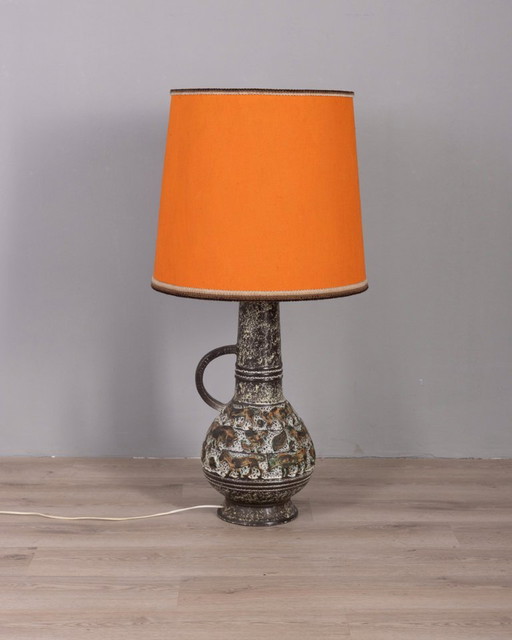 Vintage 1960s Ceramic Floor Lamp, West Germany Design