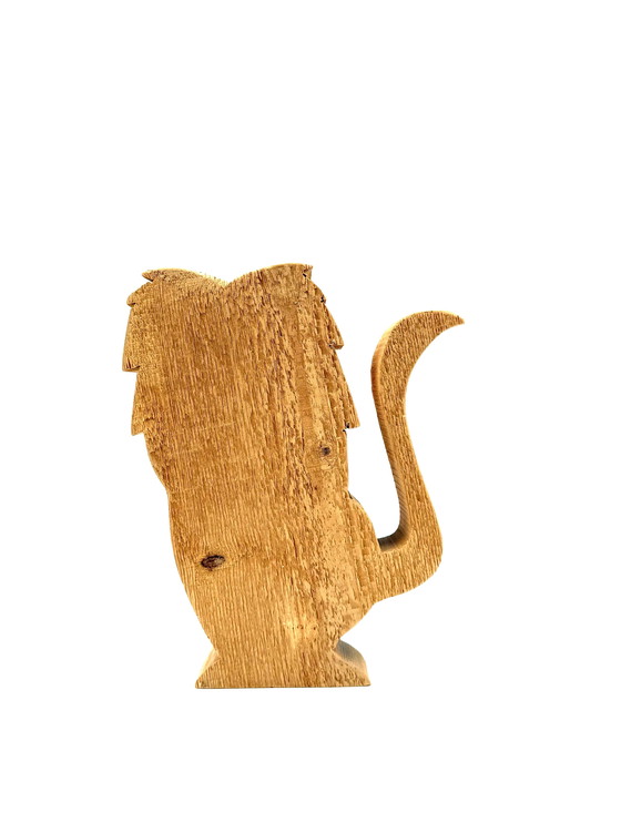 Image 1 of Bottega Michelangeli, escultura de león en madera, Orvieto, Italia, años 70