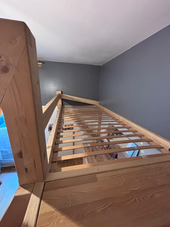 Cama alta de madera maciza hecha a medida – Compagnons du devoir, Camas de matrimonio, Wood (photo 11 of 13)
