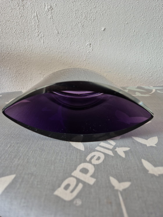 Image 1 of Violet Murano Glass Vase 80's