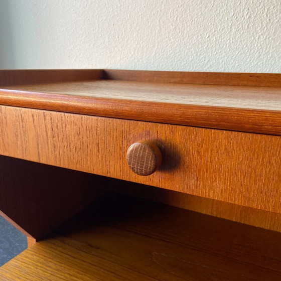 Image 1 of Vintage floating hallway cabinet/nightstand with drawer