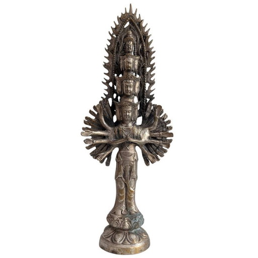 Guanyin china (Avalokiteshvara) con mil brazos y múltiples cabezas – Dinastía Qing LOTE 127