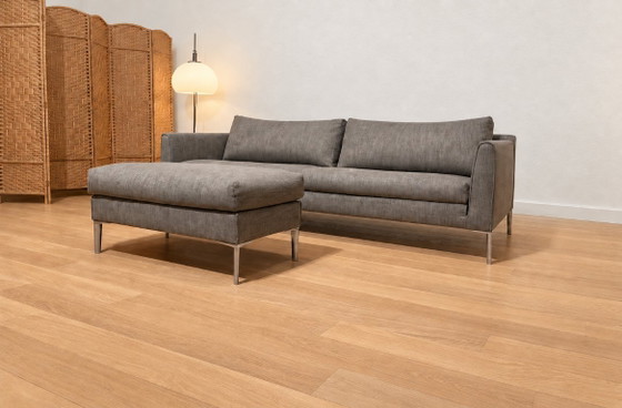 NOUVEAU Design on Stock Heelz Canapé 3 places + Pouf + GARANTIE, Canapés 3 places, Autre, Métal, Gris, Modern (photo 4 sur 9)