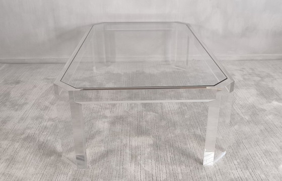 Image 1 of 😍✨ Stunning Altuglas and glass coffee table – signed Marc Micoud, circa 1970 ✨😍