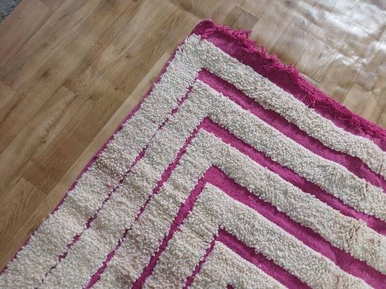 Beiger Berber-Teppich mit geometrischen Mustern 250cm x 150cm – Teppiche & Läufer, Wool (photo 5 of 10)