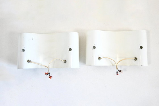Image 1 of White Foglio Sconces by Tobia & Afra Scarpa for Flos, 1960s, Set of 2