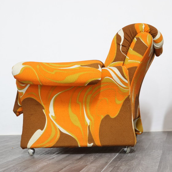 Image 1 of Guarnacci Padovano Vagnoni Paar 1-zits fauteuils Mod. Ionica-ontwerp jaren 70