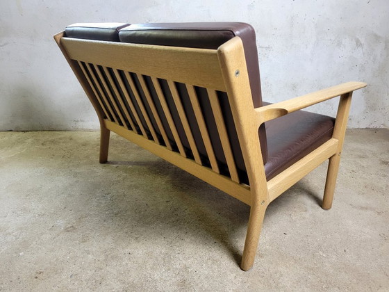 Image 1 of Divano vintage a due posti GE265 di Hans J. Wegner per Getama