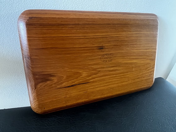 Vintage Massief Teakhouten Dienblad – Karl Holmberg, Keukenaccessoires, Wood (photo 4 of 6)