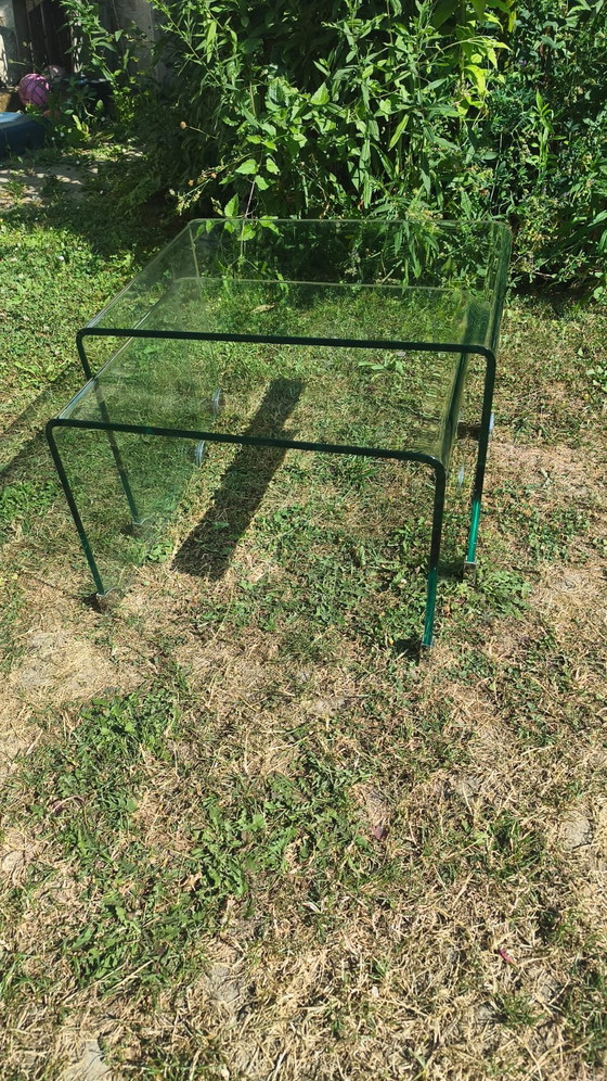 Image 1 of Tables basses gigognes verre trempé Joan 