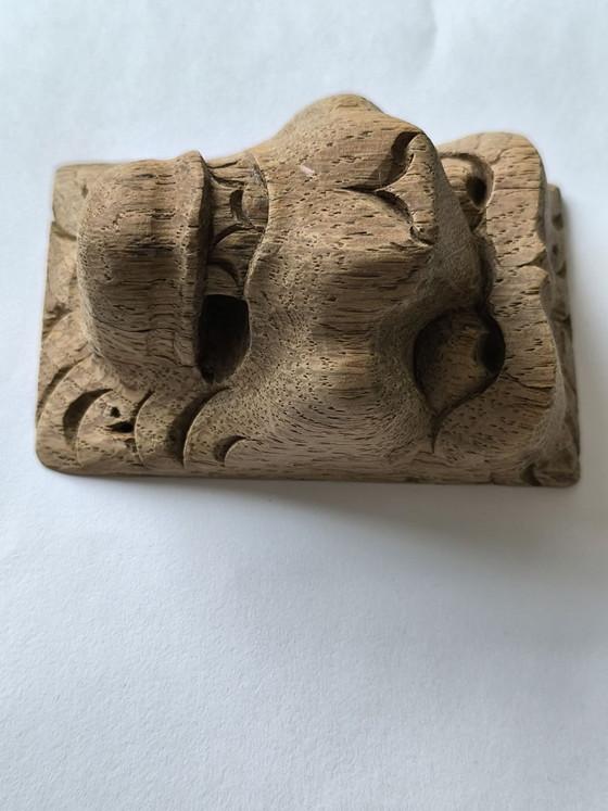 Mensola in Legno Testa di Leone, Decorazioni murali, Marrone (foto 3 di 7)