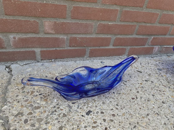 Image 1 of Juego de cristalería azul soplada a mano