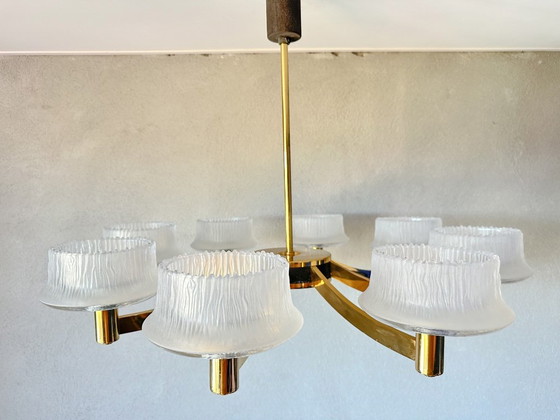Lampadario Vintage XL Hillebrand – Glass, Metal (photo 16 of 16)