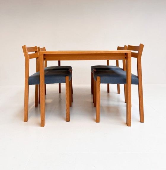 Image 1 of Set van 4 Niels Otto Moller stoelen Model 84, 1960's
